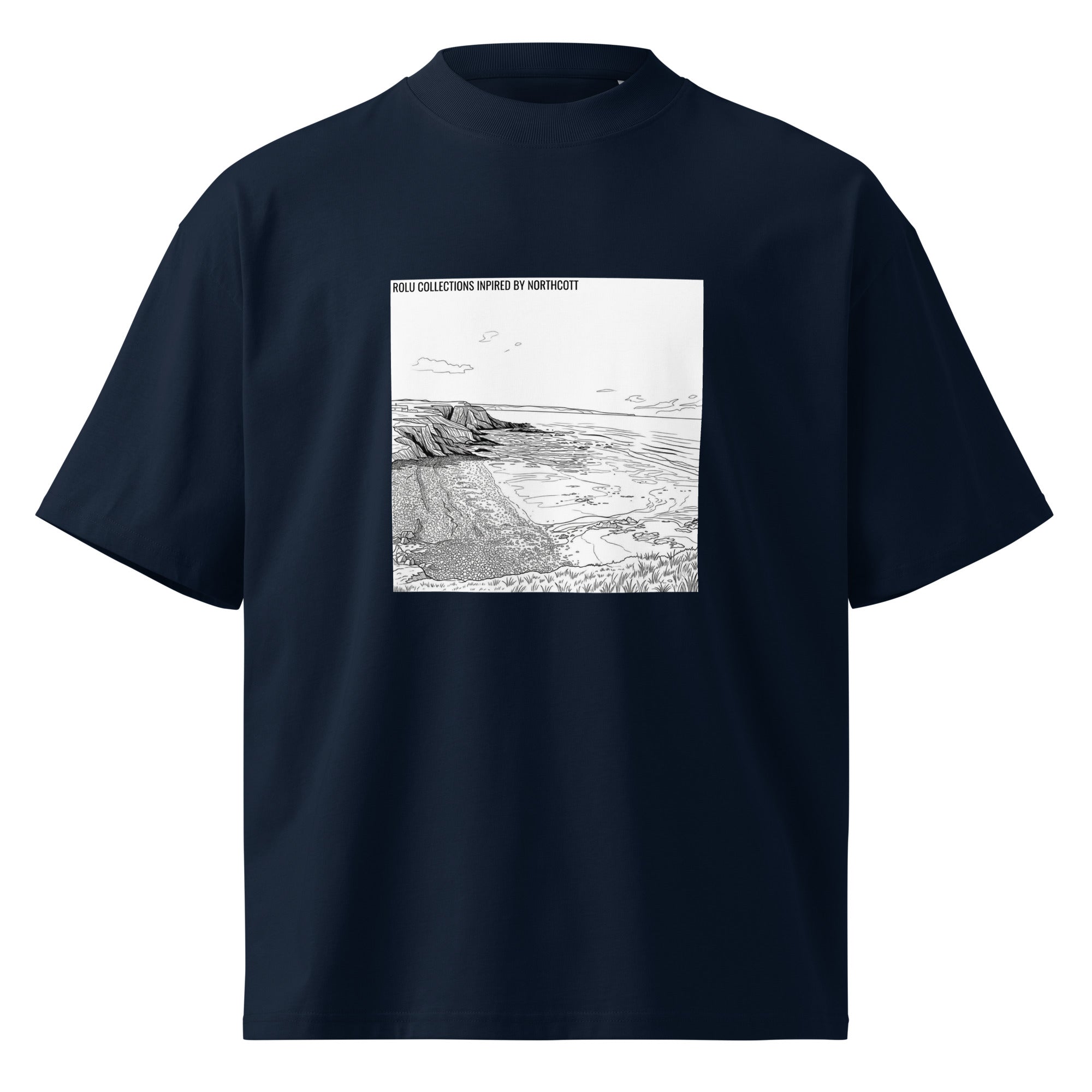 Nature Inspired-Unisex oversized high neck t-shirt