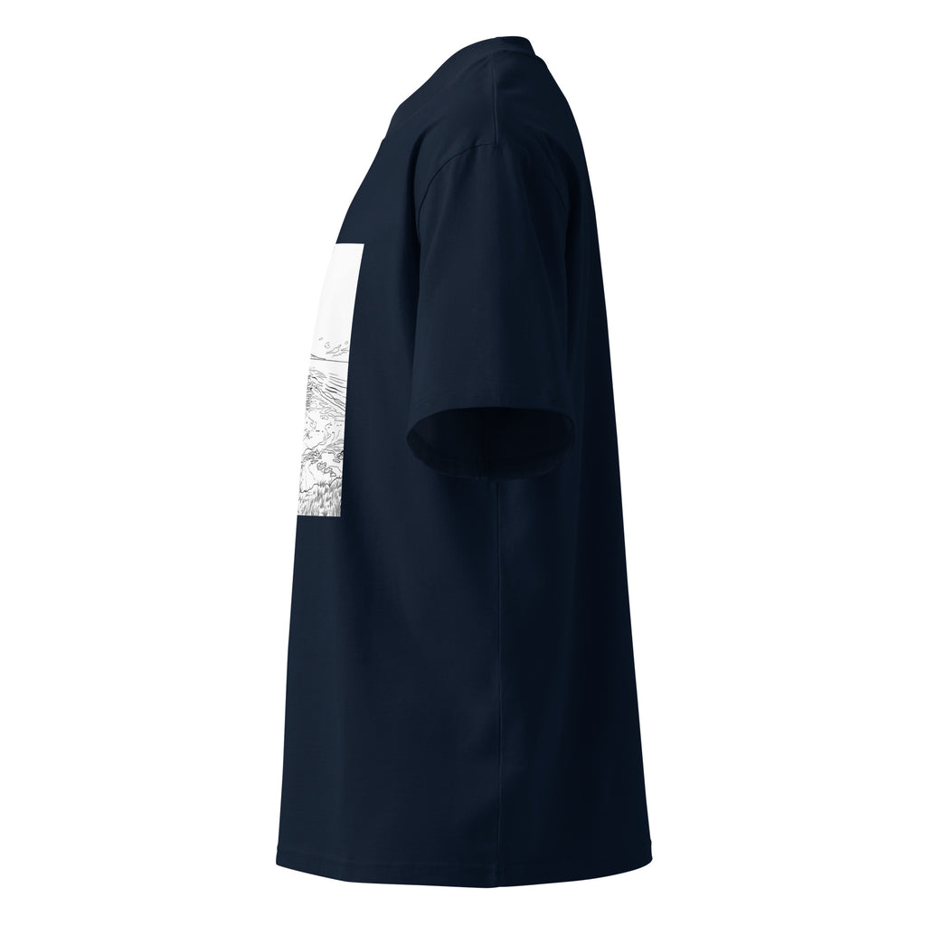 Nature Inspired-Unisex oversized high neck t-shirt