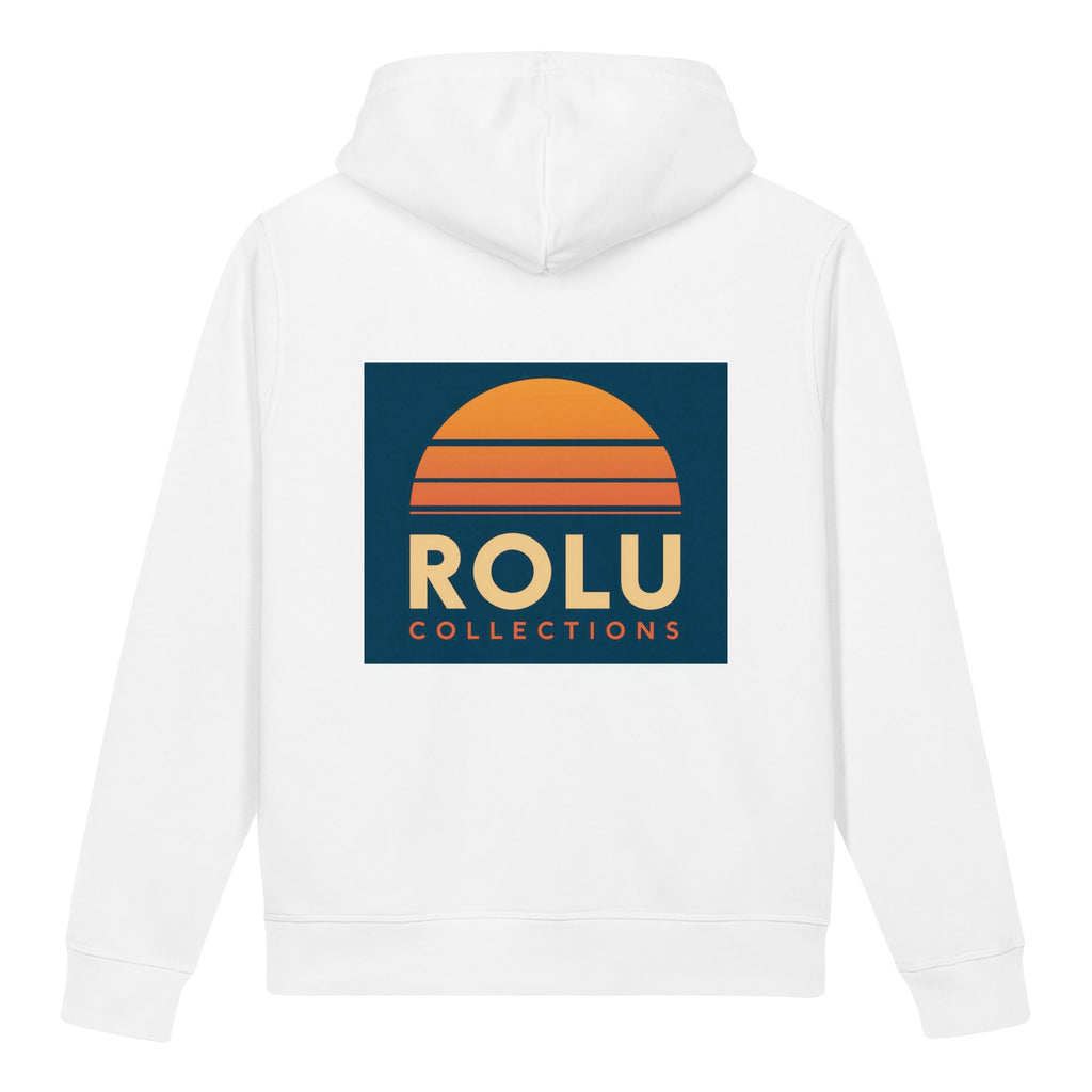 Unisex Organic Oversized Hoodie - ROLU Sunset Connection Back View