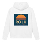 Unisex Organic Oversized Hoodie - ROLU Sunset Connection Back View