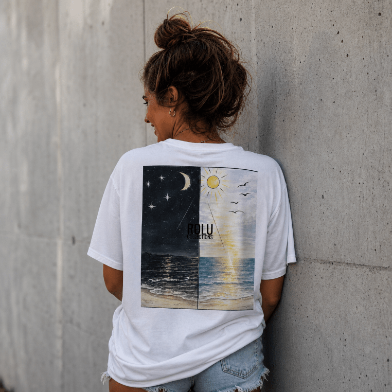 Unisex Organic Cotton T-shirt – Dark Meets Light - ROLU Collections